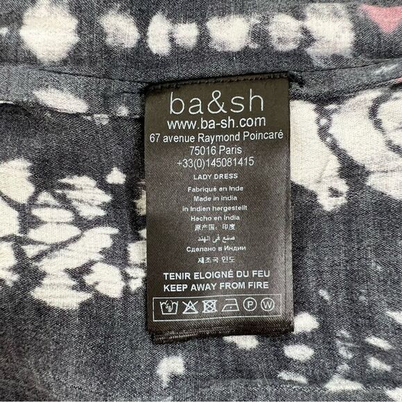 Ba&Sh Isolde Black Tie Dye Maxi Dress Size S - Picture 10 of 14